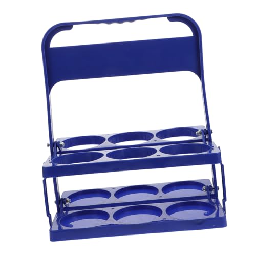 MUCKLILY Handlicher Flaschenkorb Flaschenregal Weinregal Faltbar Kunststoff Robust für Party Bar Restaurant Picknick von MUCKLILY