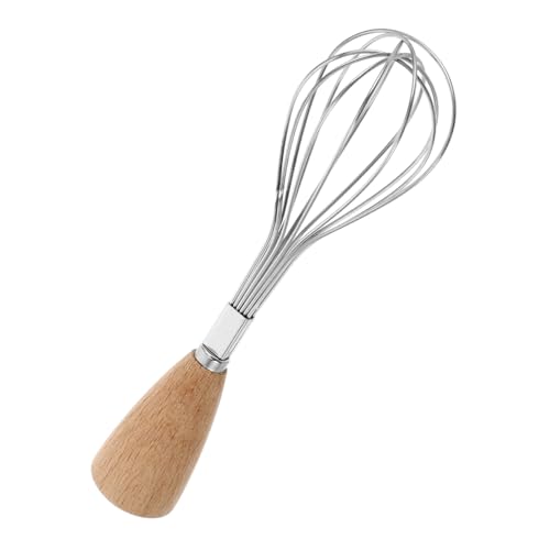 MUCKLILY Handschneebesen mit Holzgriff Multifunktionaler Manuelle Rührer für Eier Milch und Saucen Outdoor Cooking Leicht und Tragbar für Hobbyköche MUCKLILY Handschneebesen mit Holzgriff Multifunktionaler Manuelle Rührer für Eier Milch und Saucen Outdoor Cooking Leicht und Tragbar für Hobbyköche von MUCKLILY