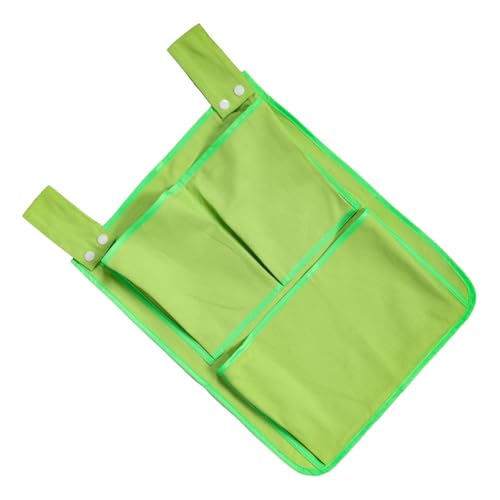 MUCKLILY Hanging Bag Handtasche Aufbewahrung Halterung für Bettfernbedienung Seitentasche Zeitschriftenbuchhalter Wall -Telefonhalter dekorativer Korb Polyester Grün von MUCKLILY