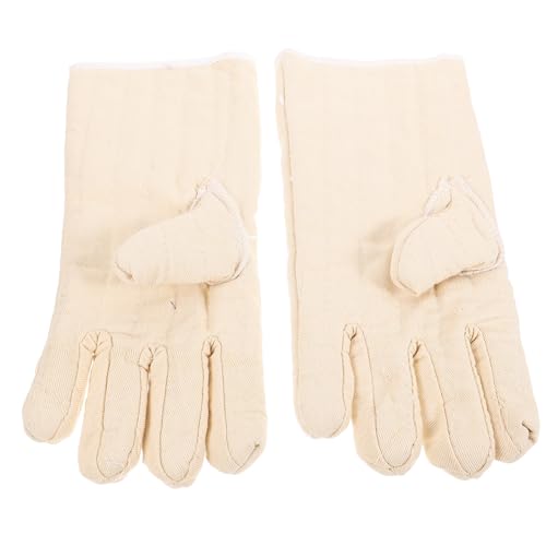 MUCKLILY Hitzebeständige Grillhandschuhe Fünf finger ofenhandschuhe Verlängert Backhandschuhe Bbq Handschuhe für Outdoor Arbeit und Küchengebrauch von MUCKLILY