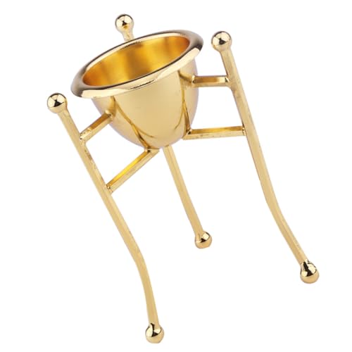 MUCKLILY Hochwertiger Kupfer Eierhalter Dreieck Design Stabiler Eierbecher zum Dampfgaren und Servieren Goldfarbener Eierständer für Küche Restaurant und Ostern Schützender Halter für von MUCKLILY