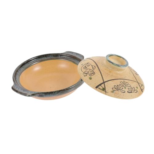 MUCKLILY Japanischer Keramik Casserole Topf Hitzebeständiger Glatter Kochtopf mit Flachem Boden für Herd und Haushaltsgebrauch für Bibimbap Eintöpfe und Geschmortes Reisgericht MUCKLILY Japanischer Keramik Casserole Topf Hitzebeständiger Glatter Kochtopf mit Flachem Boden für Herd und Haushaltsgebrauch für Bibimbap Eintöpfe und Geschmortes Reisgericht von MUCKLILY