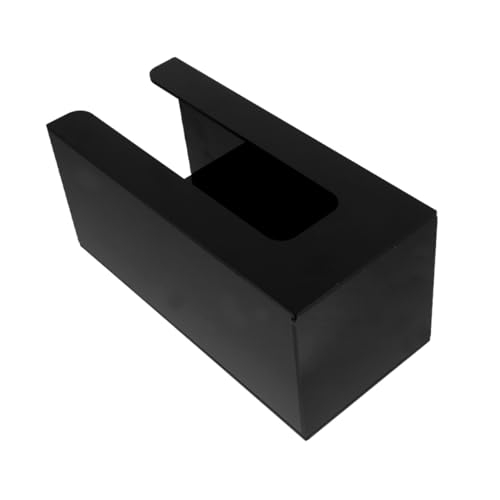 MUCKLILY Kaffeebecherhalter für Theke Schwarzer Desktop papierbecherhalter mit Öffnung Praktischer Einzelfach spender für Einwegbecher für Zuhause Büro und Veranstaltung von MUCKLILY