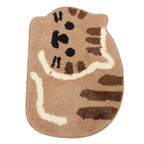 MUCKLILY Katzenmotiv rutschfeste Bodenmatte Süße Saugfähige Fußmatte für Badezimmer Wohnzimmer und Schlafzimmer Langlebiges und TPR für Eingangsbereich und Dekoration von MUCKLILY
