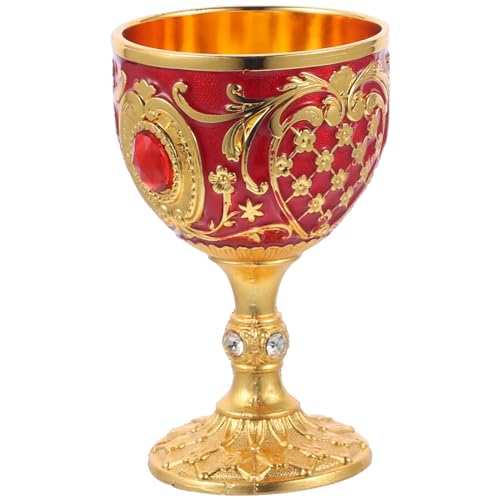 MUCKLILY Kelchkelch Im Vintage-Stil Königliche Weinbecher Renaissance-Mittelalterbecher Kommunion-Schnapsgläser Gravur Weinlikörbecher Für Den Altar Erstkommunion Hochzeitsdekoration von MUCKLILY