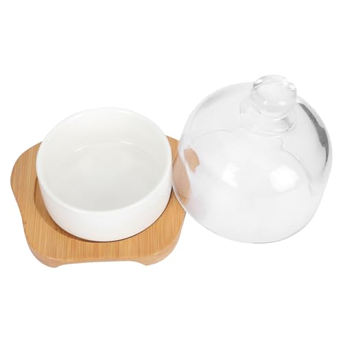 MUCKLILY Keramik Backschale mit Deckel und Holztablett Rundes Dessert Puddinggefäß Langlebig Bruchsicher Kindgerechte Oberfläche Vielseitig Einsetzbar für Desserts und Kuchen MUCKLILY Keramik Backschale mit Deckel und Holztablett Rundes Dessert Puddinggefäß Langlebig Bruchsicher Kindgerechte Oberfläche Vielseitig Einsetzbar für Desserts und Kuchen von MUCKLILY