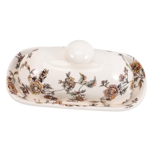 MUCKLILY Keramik Butterdose mit Deckel Große Butterdose aus Stabilem Hochwertigem Porzellan Stilvoller Butterhalter für Küche Restaurant Praktisches Butterteller Aufbewahrungssystem MUCKLILY Keramik Butterdose mit Deckel Große Butterdose aus Stabilem Hochwertigem Porzellan Stilvoller Butterhalter für Küche Restaurant Praktisches Butterteller Aufbewahrungssystem von MUCKLILY