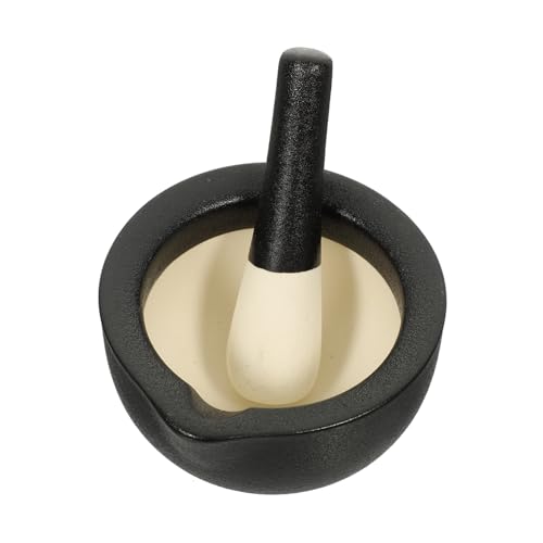 MUCKLILY Keramik Mini mit Stößel Rutschfester Glatter Mix Mahlbehälter für Gewürze Kräuter Knoblauch Langlebiges Sicheres Küchenwerkzeug für Feines Zerkleinern MUCKLILY Keramik Mini mit Stößel Rutschfester Glatter Mix Mahlbehälter für Gewürze Kräuter Knoblauch Langlebiges Sicheres Küchenwerkzeug für Feines Zerkleinern von MUCKLILY