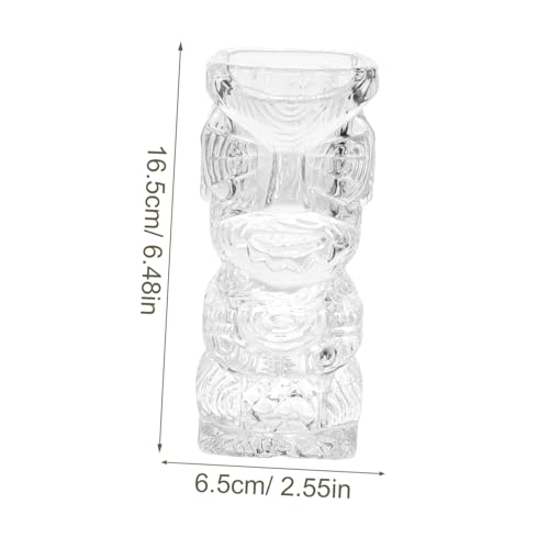 MUCKLILY Keramik Tiki Cocktailbecher Skull Design Hawaii Barware für Cocktailparty und Geschenk für Cocktail-liebhaber Vielseitig Nutzbar als Trinkglas und Dekoration von MUCKLILY