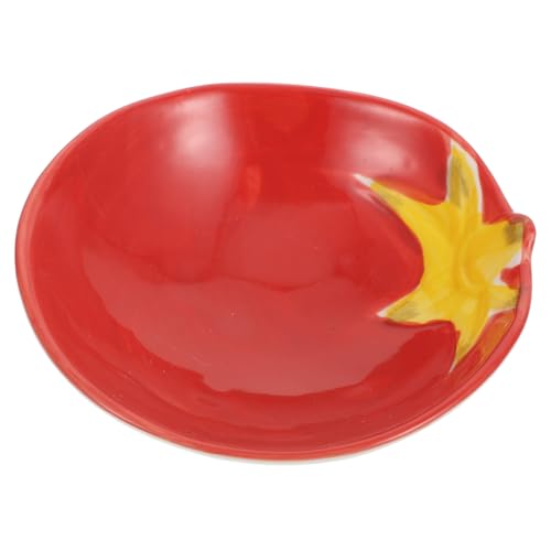 MUCKLILY Keramik Tomatenschüssel Kreative Salat Servierschale Cartoon Design Vielseitig Für Frühstück Dessert Kinderfamilie von MUCKLILY