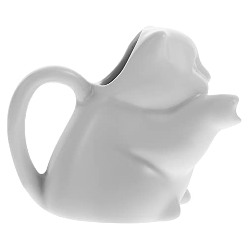 MUCKLILY Keramischer Milchbehälter Katze Multifunktionale Milchkännchen Für Milch Kaffee Und Soßen Stilvolles Design Leicht Zu Reinigen Und Langlebig Für Jede Kücheneinrichtung von MUCKLILY
