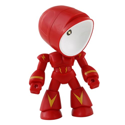 MUCKLILY Kinderzimmer Nachttischlampe Roboterform Rote LED Tischlampe Mit Einstellbarem Lichtwinkel Batteriebetrieben Für Studenten Lernen Schlafzimmer Dekoration MUCKLILY Kinderzimmer Nachttischlampe Roboterform Rote LED Tischlampe Mit Einstellbarem Lichtwinkel Batteriebetrieben Für Studenten Lernen Schlafzimmer Dekoration von MUCKLILY