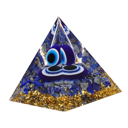 MUCKLILY Kleine Lapis Pyramide Desktop Dekoration Langlebiges für Büro und Zuhause als Kompakte und Praktische Pyramidenstatue von MUCKLILY