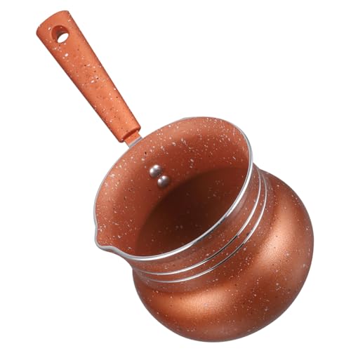 MUCKLILY Kleiner Antihaft Kochtopf 10cm Mit Ergonomischem Griff Multifunktions Milchtopf Für Herd Küchenutensil Für Zuhause Und Büro Bruchsicher Und Hitzebeständig von MUCKLILY