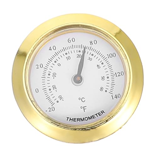 MUCKLILY Kleines Rundes Thermometer aus Kunststoff Kompaktes Temperaturmessgerät für Innen und Außen Geeignet für Garten Wohnzimmer Babyzimmer Büro und Terrasse Langlebig und Leicht von MUCKLILY