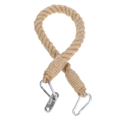 MUCKLILY Klopapierhalterung handtuchhalter handtüchhalter Badezimmerrollenhalter WC-Papierhalter toilettenpapier Badezimmerpapierständer Vintage-Badezimmeraccessoires Hanfseil Light Brown von MUCKLILY