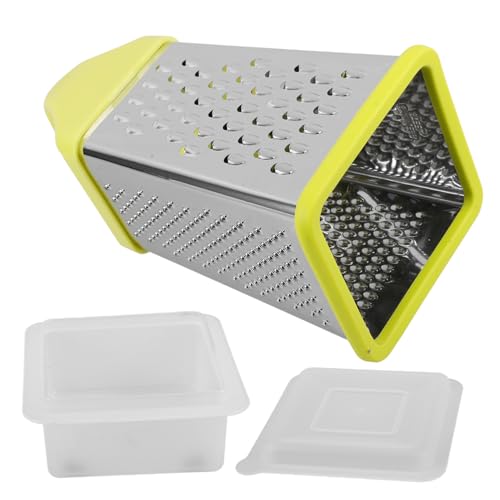 MUCKLILY Küchenreibe Seitig mit Aufbewahrungsbox Multifunktionale Reibe für Gemüse Käse und Obst für Schnelle Zubereitung der Küche Einfach zu Reinigen MUCKLILY Küchenreibe Seitig mit Aufbewahrungsbox Multifunktionale Reibe für Gemüse Käse und Obst für Schnelle Zubereitung der Küche Einfach zu Reinigen von MUCKLILY