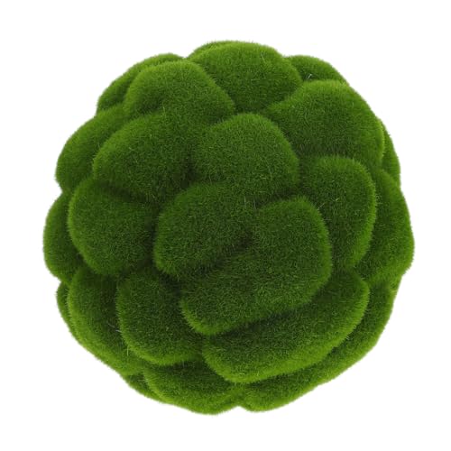 MUCKLILY Künstliche Mooskugel Fade resistent Dekoration für Garten Fensterladen Topiary DIY Bastelmoos Außenbereich Veranda Dekor von MUCKLILY
