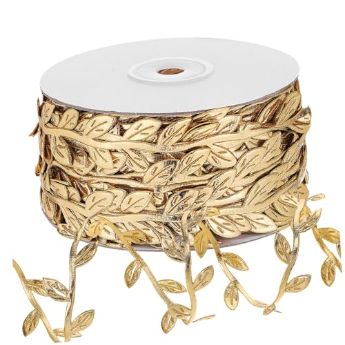 MUCKLILY Künstliches Dekoband Blattgirlande aus Stoff Flexible Glitzernde Blumendeko für Basteln Hochzeiten Partydekoration Vielseitig Verwendbares Blumengirlanden-Band von MUCKLILY