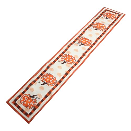 MUCKLILY Kürbis Tischläufer Herbst Multifunktionale Tischdekoration für Erntedankfest für Wohnzimmer und Partys Vintage Design aus Hochwertigem Material MUCKLILY Kürbis Tischläufer Herbst Multifunktionale Tischdekoration für Erntedankfest für Wohnzimmer und Partys Vintage Design aus Hochwertigem Material von MUCKLILY