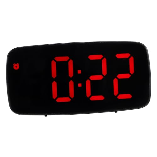 MUCKLILY Digitaler Wecker mit LED Anzeige Spiegel Uhr Funkuhr für Schlafzimmer und Büro Einfache Tischuhr mit Temperaturanzeige und Einstellbarer Helligkeit MUCKLILY Digitaler Wecker mit LED Anzeige Spiegel Uhr Funkuhr für Schlafzimmer und Büro Einfache Tischuhr mit Temperaturanzeige und Einstellbarer Helligkeit von MUCKLILY