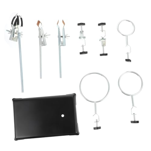 MUCKLILY Laborständer Metall Laborgrade Stativ mit Abnehmbarem Ring für Chemie Experimente Robustes Langlebiges Laborgerät mit Vielseitigen Halterungen Einfach zu Montieren Lagern MUCKLILY Laborständer Metall Laborgrade Stativ mit Abnehmbarem Ring für Chemie Experimente Robustes Langlebiges Laborgerät mit Vielseitigen Halterungen Einfach zu Montieren Lagern von MUCKLILY