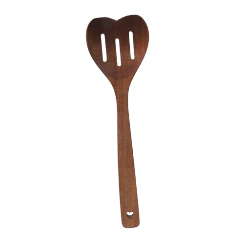 MUCKLILY Liebe Holz Liebeslöffel Holzutensilien Zum Kochen Schaumlöffel Wiederverwendbare Servierutensilien Servierlöffel Für Den Täglichen Gebrauch Diener Löffel Holz Sieb Hellbraun Akazie von MUCKLILY