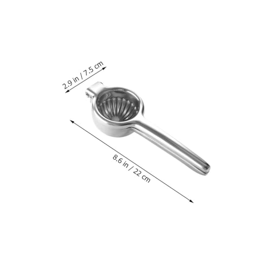 MUCKLILY Manuelle Zitronenpresse Edelstahl Handlicher Saftentsafter Ergonomischer Griff Tragbar Für Zitrusfrüchte Wie Zitrone Limette und Kiwi Schnelles Auspressen Ohne Kraftaufwand von MUCKLILY
