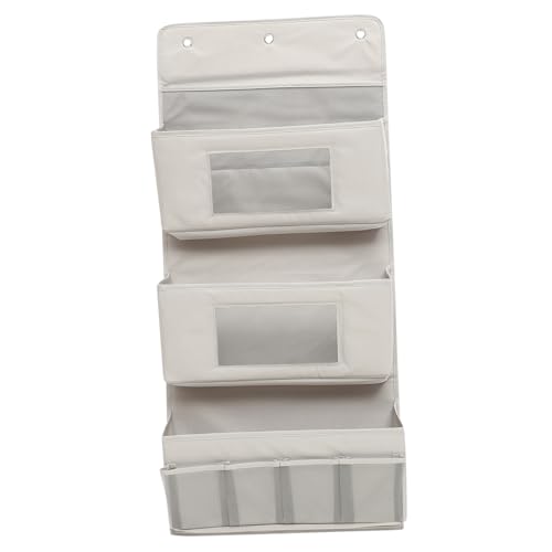 MUCKLILY Mehrschichtiger Tür aufbewahrungshänger aus Leichtem Faltbarem Stoff mit Haken Grauer Organizer für Kleiderschrank Küche und Haushalt Praktischer Wand Tür Organizer für Kleine von MUCKLILY