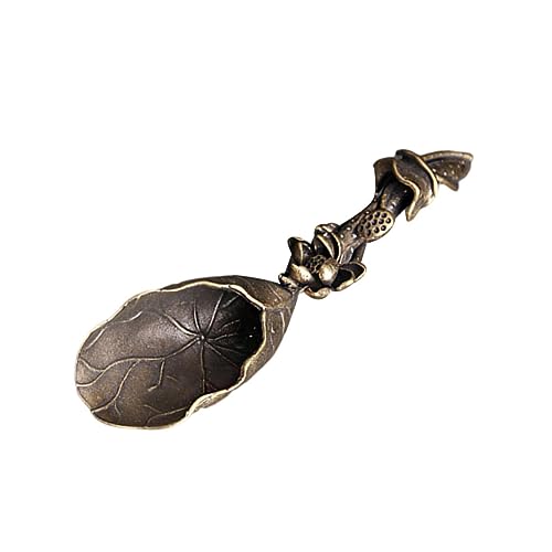 MUCKLILY Messlöffel aus Messing für Tee und Kaffee Kleines Dekoratives Küchenbesteck Langlebig und Sicher Vielseitig Verwendbar für Milchpulver Zucker und Gewürze Geeignet für Teeliebhaber von MUCKLILY