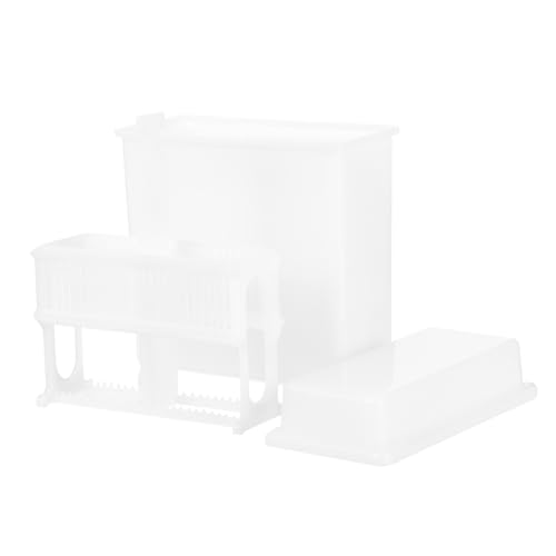 MUCKLILY Mikroskop Objektträger Färbegefäß aus Hitze Alkalibeständigem Glas Fach Färbeständer für Labor Effiziente und Präzise Färbung von Objektträgern Weißes Design für Wissenschaftliche MUCKLILY Mikroskop Objektträger Färbegefäß aus Hitze Alkalibeständigem Glas Fach Färbeständer für Labor Effiziente und Präzise Färbung von Objektträgern Weißes Design für Wissenschaftliche von MUCKLILY