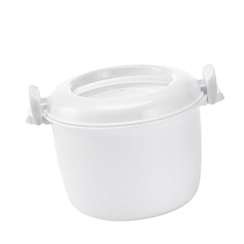 MUCKLILY Mikrowellen reiskocher Klein aus Lebensmittelechtem PP Multifunktionale Isolierte Lunchbox für Reis Gemüse Aufläufe Mikrowellengeeignet Gefrier Spülmaschinenfest Wiederverwendbar von MUCKLILY