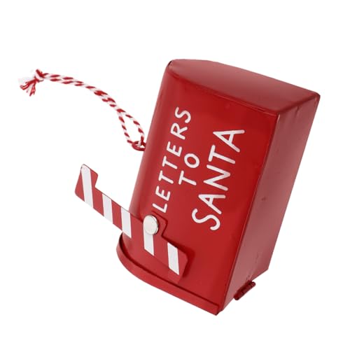 MUCKLILY Mini Weihnachtsbriefkasten Ornament aus Metall Lustige Weihnachtsbaumdekoration für Festliche Anlässe für Hotels Einkaufszentren und Zuhause eine Festliche von MUCKLILY
