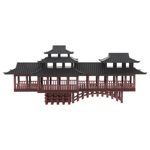 MUCKLILY Miniatur-pavillon Statue mit Archbrückenförmiger Terrarienbrücke Asiatisches Design Vielseitige Aquarium Garten-Dekoration für Bonsai Innen Außenlandschaften MUCKLILY Miniatur-pavillon Statue mit Archbrückenförmiger Terrarienbrücke Asiatisches Design Vielseitige Aquarium Garten-Dekoration für Bonsai Innen Außenlandschaften von MUCKLILY