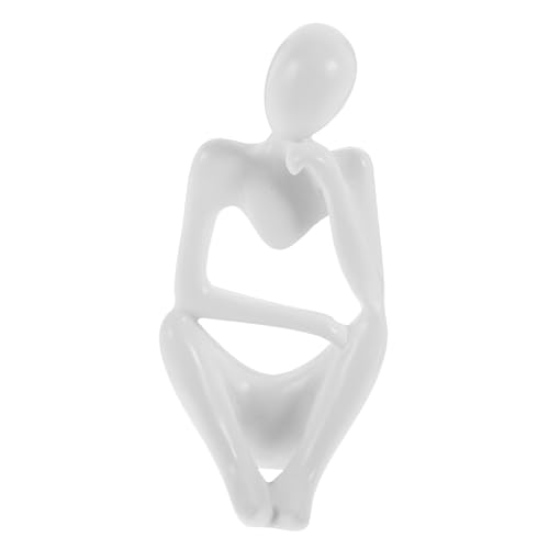 MUCKLILY Moderne Abstrakte Skulptur Thinker Statue für Schreibtisch und Wohnraumdekoration für Wohnzimmer Büro zu Anlässen von MUCKLILY