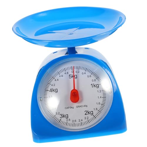 MUCKLILY Multifunktionale Küchenwaage mit Tragkraft und Abnehmbarem Tablett Tragbare Runde Digitale Haushaltswaage Leicht zu Reinigen für Backen Kochen und Diätkontrolle von MUCKLILY
