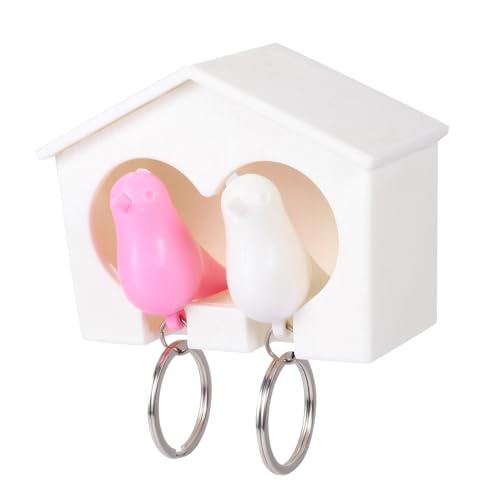 MUCKLILY Multifunktionaler Vogelhaus Schlüsselhalter mit Schlüsselring Wanddekor Vogelhaus DIY Einfacher Wandmontage Praktisches Bird Nest Key Hanger für Zuhause Langlebig MUCKLILY Multifunktionaler Vogelhaus Schlüsselhalter mit Schlüsselring Wanddekor Vogelhaus DIY Einfacher Wandmontage Praktisches Bird Nest Key Hanger für Zuhause Langlebig von MUCKLILY