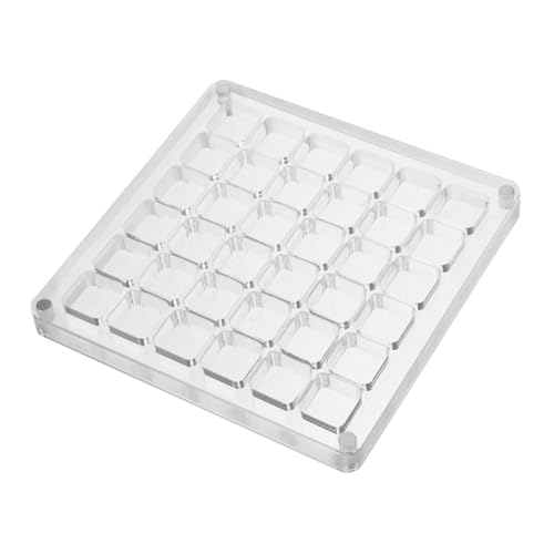 MUCKLILY Muschel Display Kasten Transparente Muschel Aufbewahrungsbox mit Separaten Fächern für Reisen Kratzfester Material von MUCKLILY