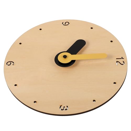 MUCKLILY Nordische Wanduhr Rund Geräuschlos Leise Kinderzimmer Dekoration Modernes Design Robust Langlebig ohne Batterie Geeignet für Wohnzimmer Schlafzimmer von MUCKLILY