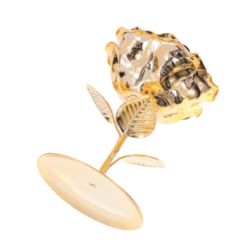 MUCKLILY Nordischer Stilvoller Kerzenhalter aus Metall Eleganter Blumendesign Kerzenständer für Tischdeko Langlebiges Kunsthandwerk Geeignet für Zuhause Hochzeit Geschenk von MUCKLILY