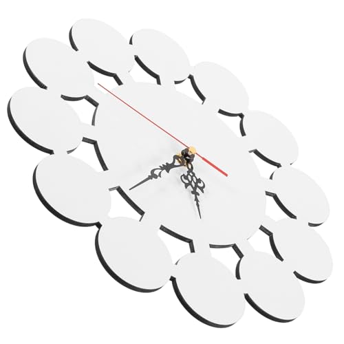 MUCKLILY Retro MDF Wanduhr DIY Sublimation Thermotransfer Leise Geräuschlos Blank Uhrwerk Kreativ Für Wohnzimmer Küche Geschenk von MUCKLILY