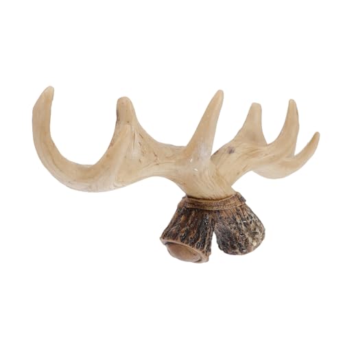 MUCKLILY Retro Wandhaken mit Amerikanischem Hirschgeweih-design Dekorativer Garderobenhaken für Mantel Hut und Schlüssel Robuster Wandhalter für Flur Wohnzimmer und Arbeitszimmer Vintage von MUCKLILY