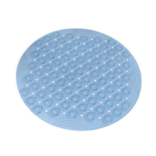 MUCKLILY Runde Badezimmermatte aus Langlebigem PVC rutschfest und mit Massage akupressurpunkten zur Fußreinigung und Hornhautentfernung für Nassbereiche Sky MUCKLILY Runde Badezimmermatte aus Langlebigem PVC rutschfest und mit Massage akupressurpunkten zur Fußreinigung und Hornhautentfernung für Nassbereiche Sky von MUCKLILY