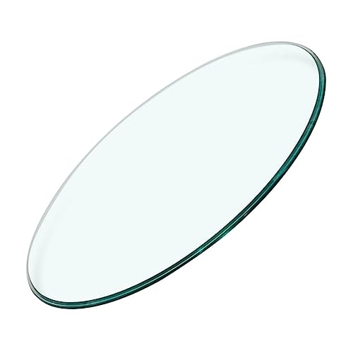 MUCKLILY Glastischplatte Runde Verdickte Aus Gehärtetem Glas Transparente Klare Für Beistelltisch Tischdekoration Zuhause von MUCKLILY