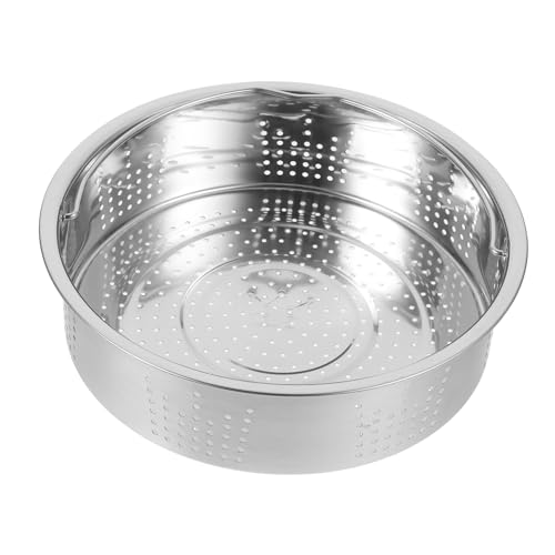 MUCKLILY Runder Dampfkorb aus Multifunktionaler Dampferkorb für Gemüse und Lebensmittel mit Feinem Lochdesign für Optimale Belüftung und Dämpfen von MUCKLILY
