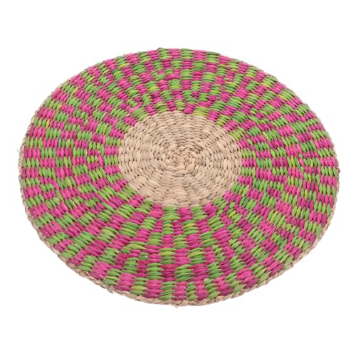 MUCKLILY Runder Tischset Aus Seegras Natürliche Handgewebte Tischsets Runde Tellermatten Für Esstisch Wärmeisolierung Schutz Für Holztische Dekoration Für Wohnbereich von MUCKLILY