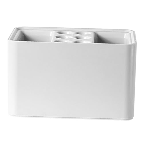 MUCKLILY Schirmständer mit Abnehmbarem Wasserauffangbehälter Kompakter Regenschirmhalter für Eingangsbereich rutschfest und Platzsparend für Zuhause Büro und Hotel Weiß von MUCKLILY