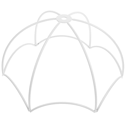 MUCKLILY Schreibtischlampenschattenrahmen aus Metall DIY Kronleuchter Lampenhalterung Robuste und Struktur Lampenschirme Einfache Installation von MUCKLILY