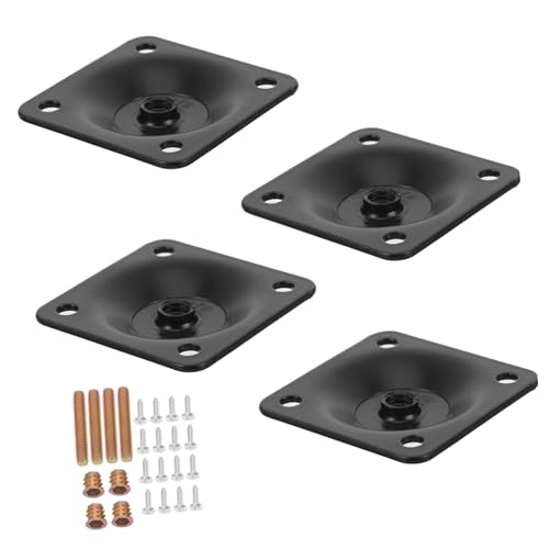 MUCKLILY Schwarze Möbelbein befestigungsplatten Flach Abgewinkelt Stabil für Sofa Couch Sitz DIY Reparatur Robuste Möbelbeinhalterung MUCKLILY Schwarze Möbelbein befestigungsplatten Flach Abgewinkelt Stabil für Sofa Couch Sitz DIY Reparatur Robuste Möbelbeinhalterung von MUCKLILY