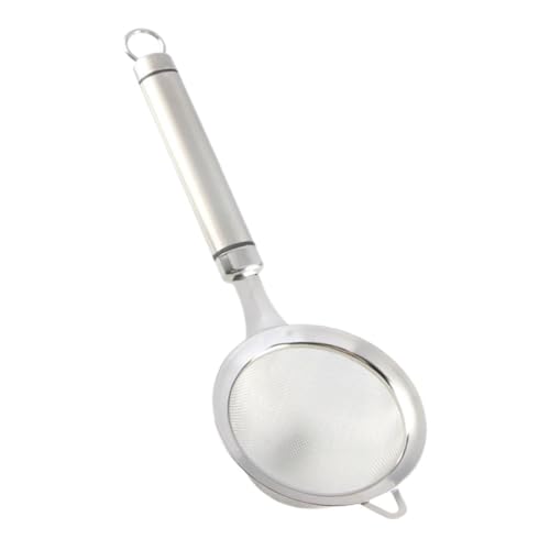 MUCKLILY Sieb mit Langem Griff Hitzebeständiger Filterlöffel für Öl und für Schnelle Trennung von Flüssigkeiten Spülmaschinenfest Küchensieb von MUCKLILY